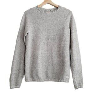 JACK & JONES Hill Knit Crew Sweater Light Grey  Sz XS
